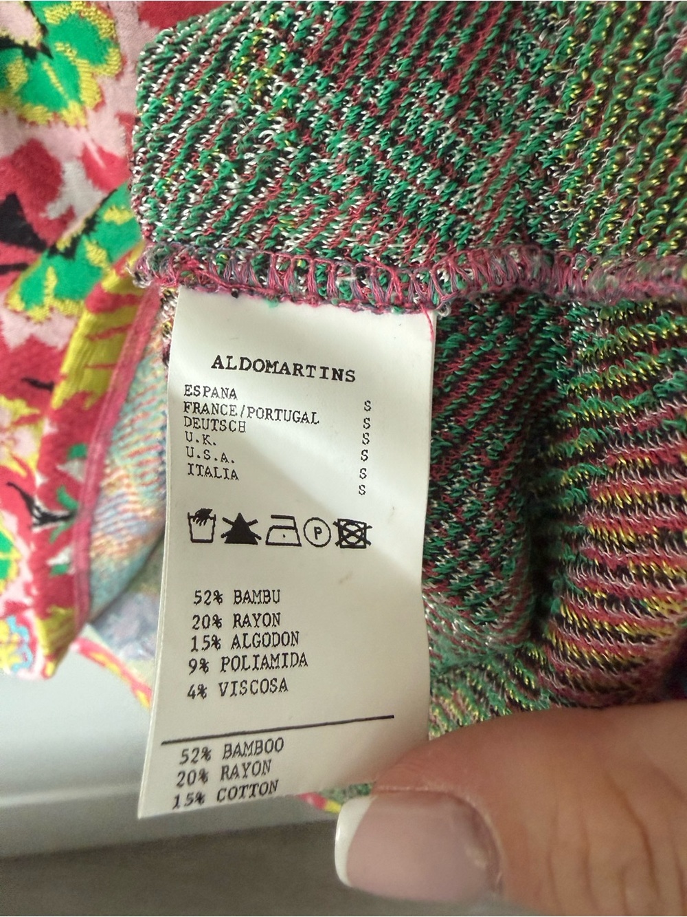 Anthropologie Aldomartins Floral Knit Sweater Dress Size Small - Picture 10 of 14